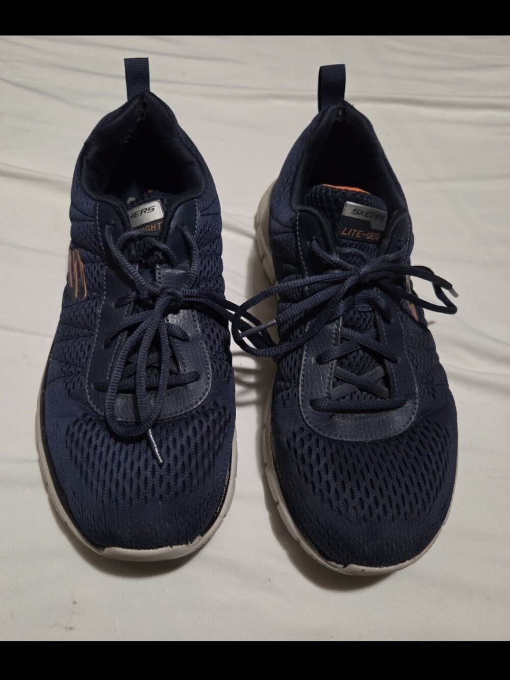Skechers Lite-Weight Men's 9.5 blue tennis shoes #30